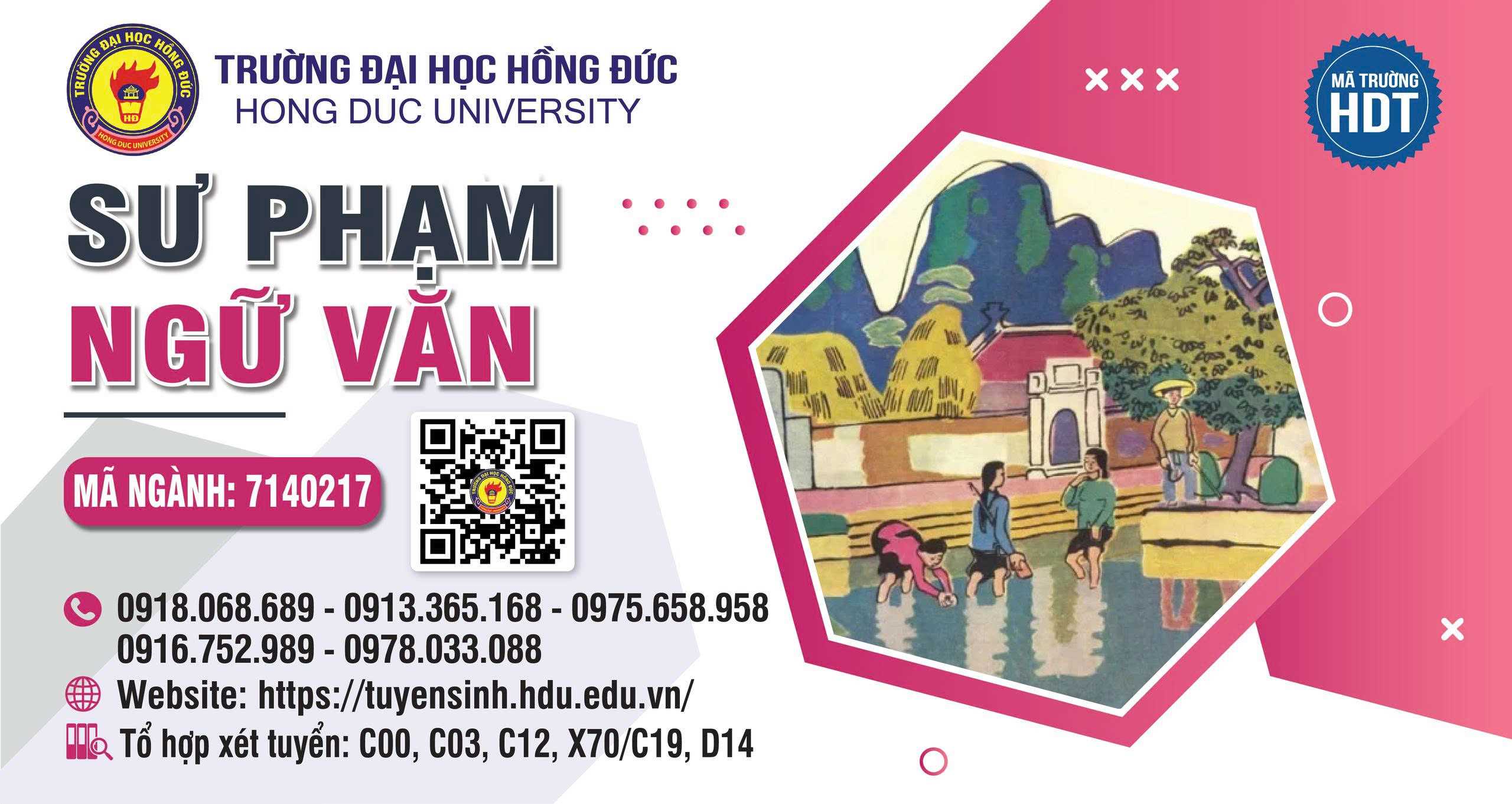 Ngành Sư phạm Ngữ văn- Mã ngành: 7140217
